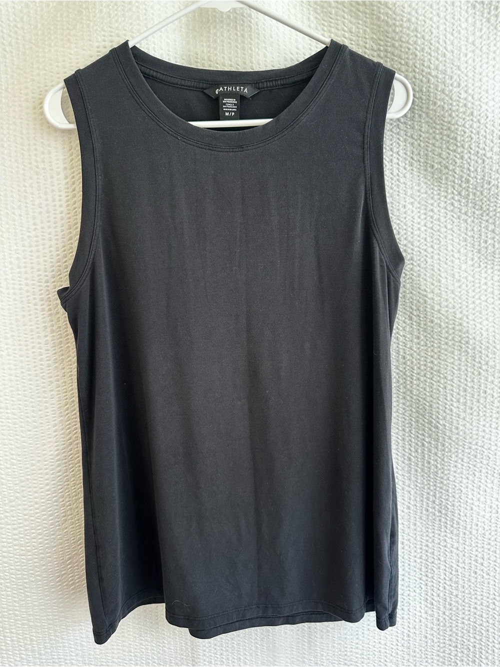 ATHLETA Vital 2.0 Black High Neck Tank Top Women’s Medium Tencel Sleeveless